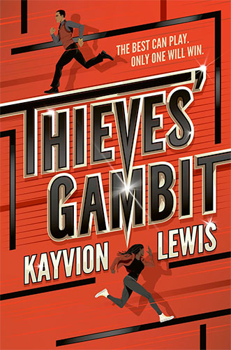 Book cover for Thieves' Gambit by Kayvion Lewis.