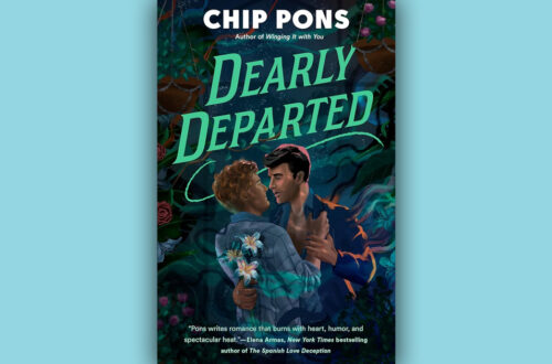 Book cover for Dearly Departed by Chip Pons against a light blue background.
