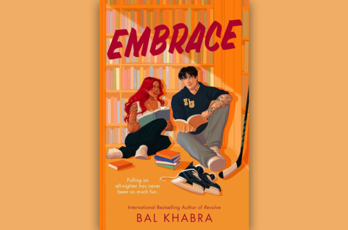 Book cover for Embrace by Bal Khabra against a light orange background.